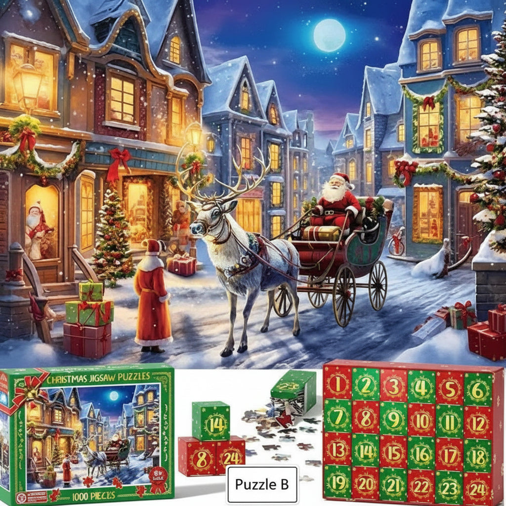 Calendario de Adviento Puzzles de Navidad