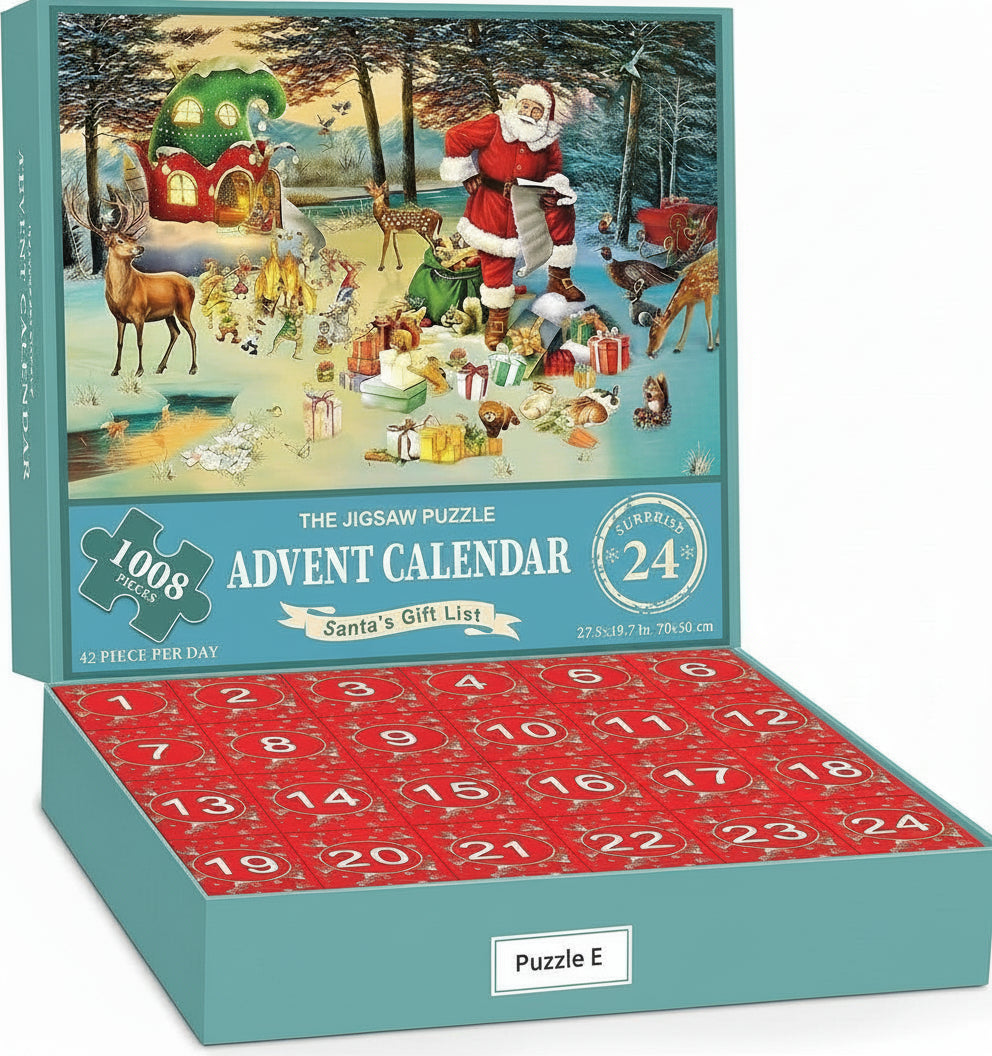 Calendario de Adviento Puzzles de Navidad