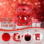 Regalo osito con rosa eterna