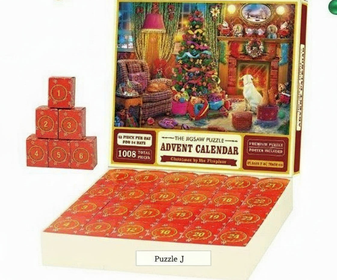 Calendario de Adviento Puzzles de Navidad