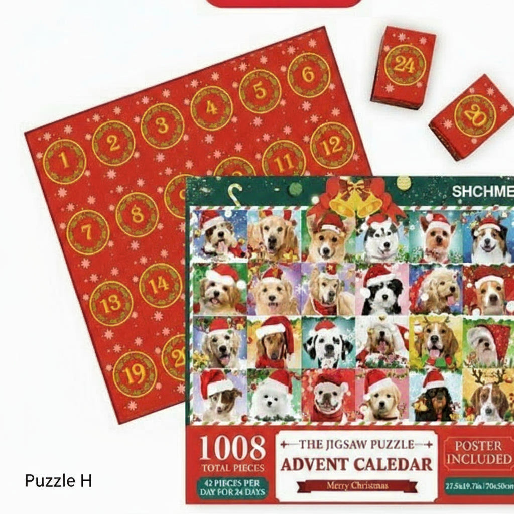 Calendario de Adviento Puzzles de Navidad