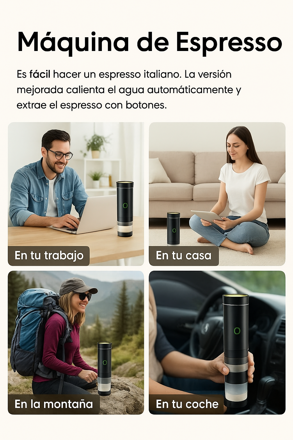 Máquina de café portátil