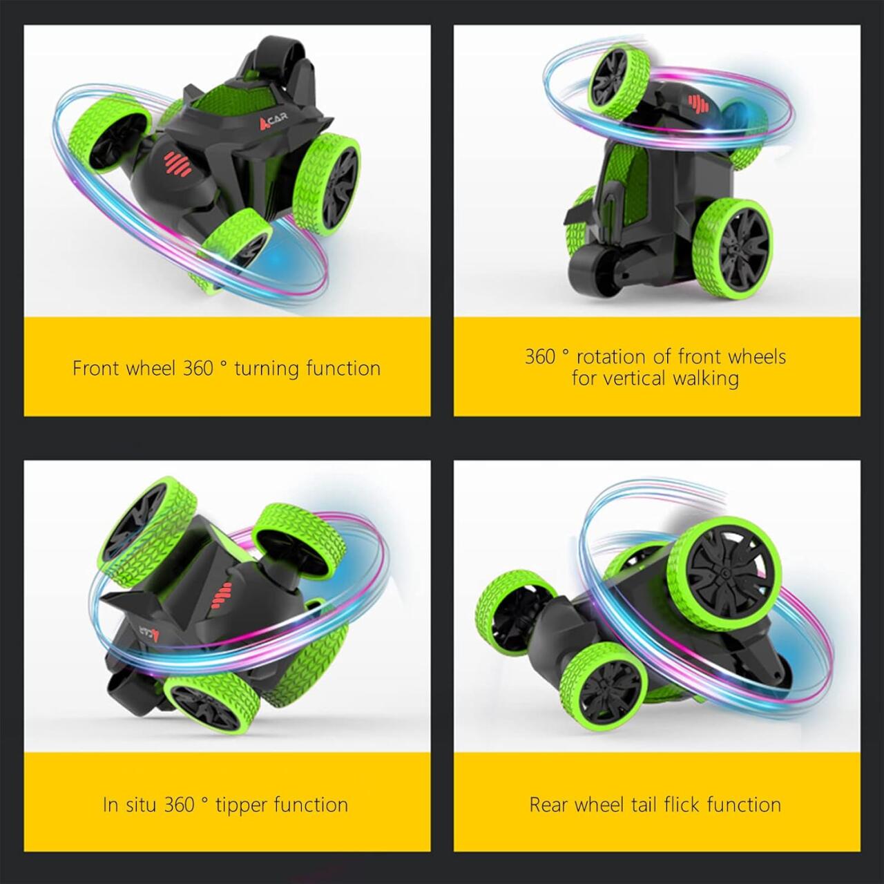 Coche Teledirigido Acrobático con Giros y volteos 360°