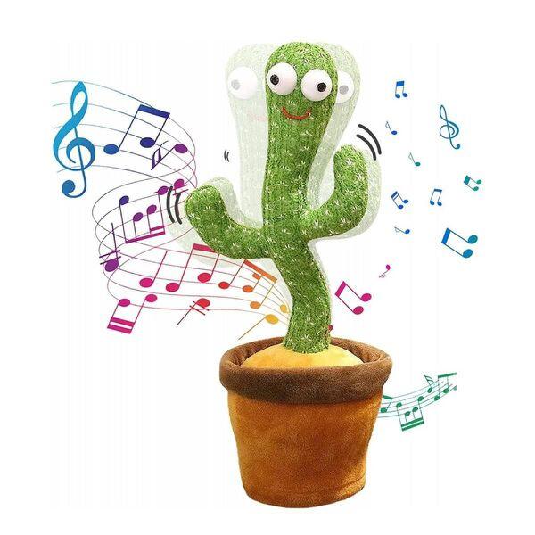 Cactus Bailarín de Peluche con Luces LED y Música
