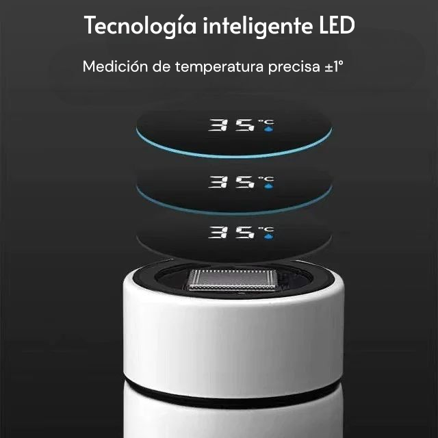 Botella Termo con Pantalla LED