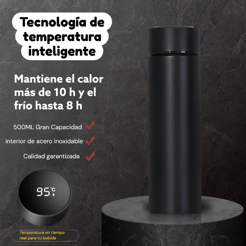 Botella Termo con Pantalla LED