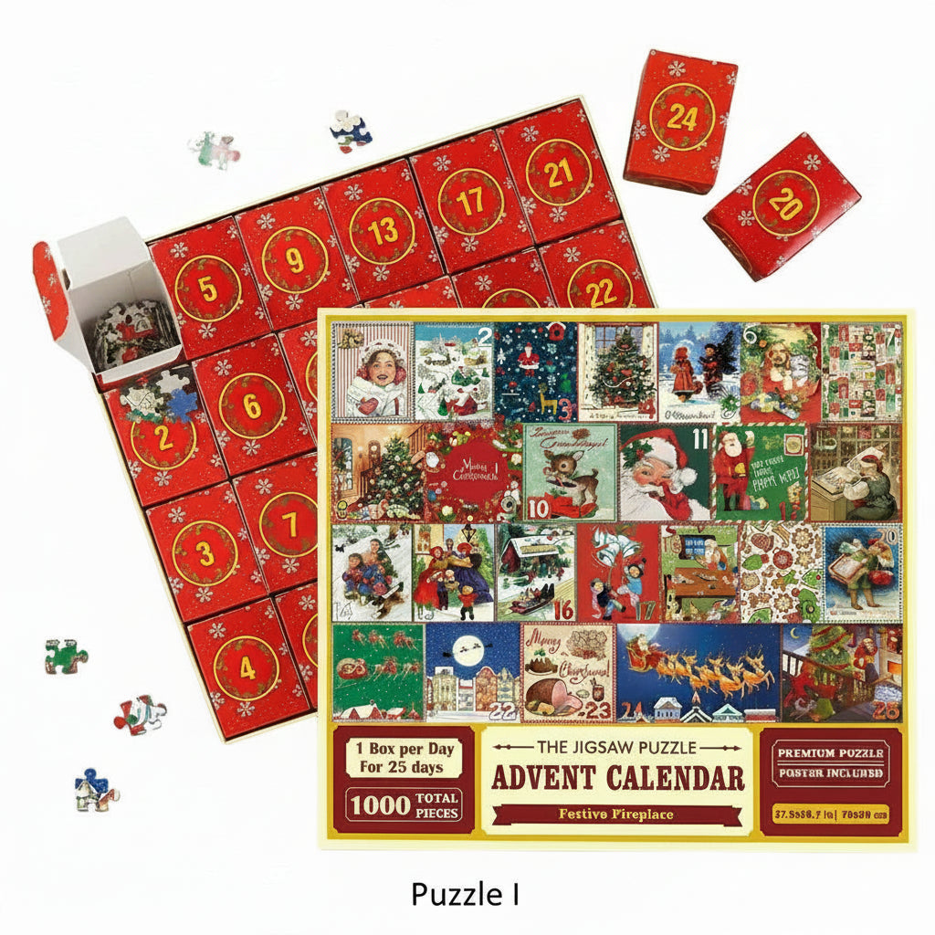 Calendario de Adviento Puzzles de Navidad