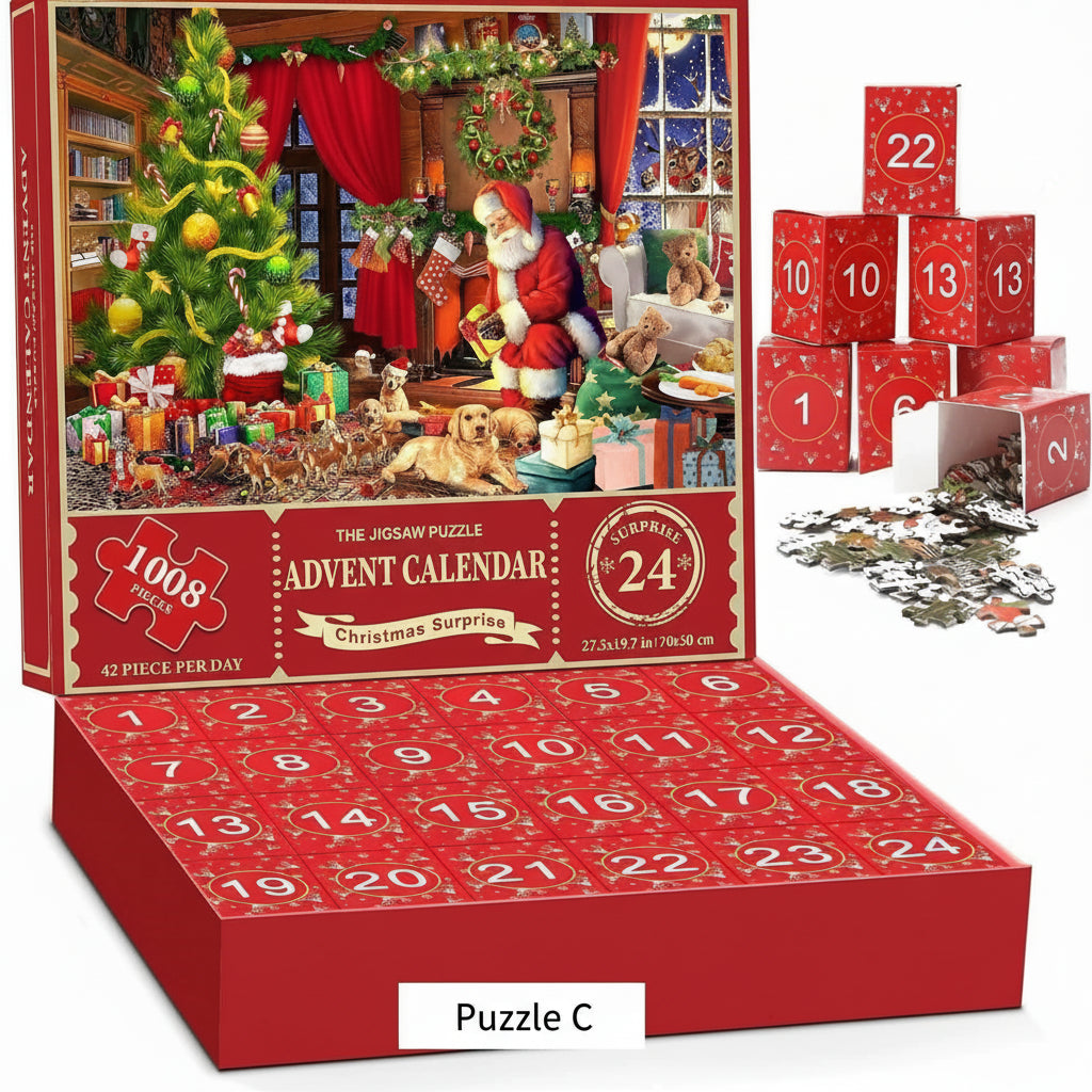 Calendario de Adviento Puzzles de Navidad